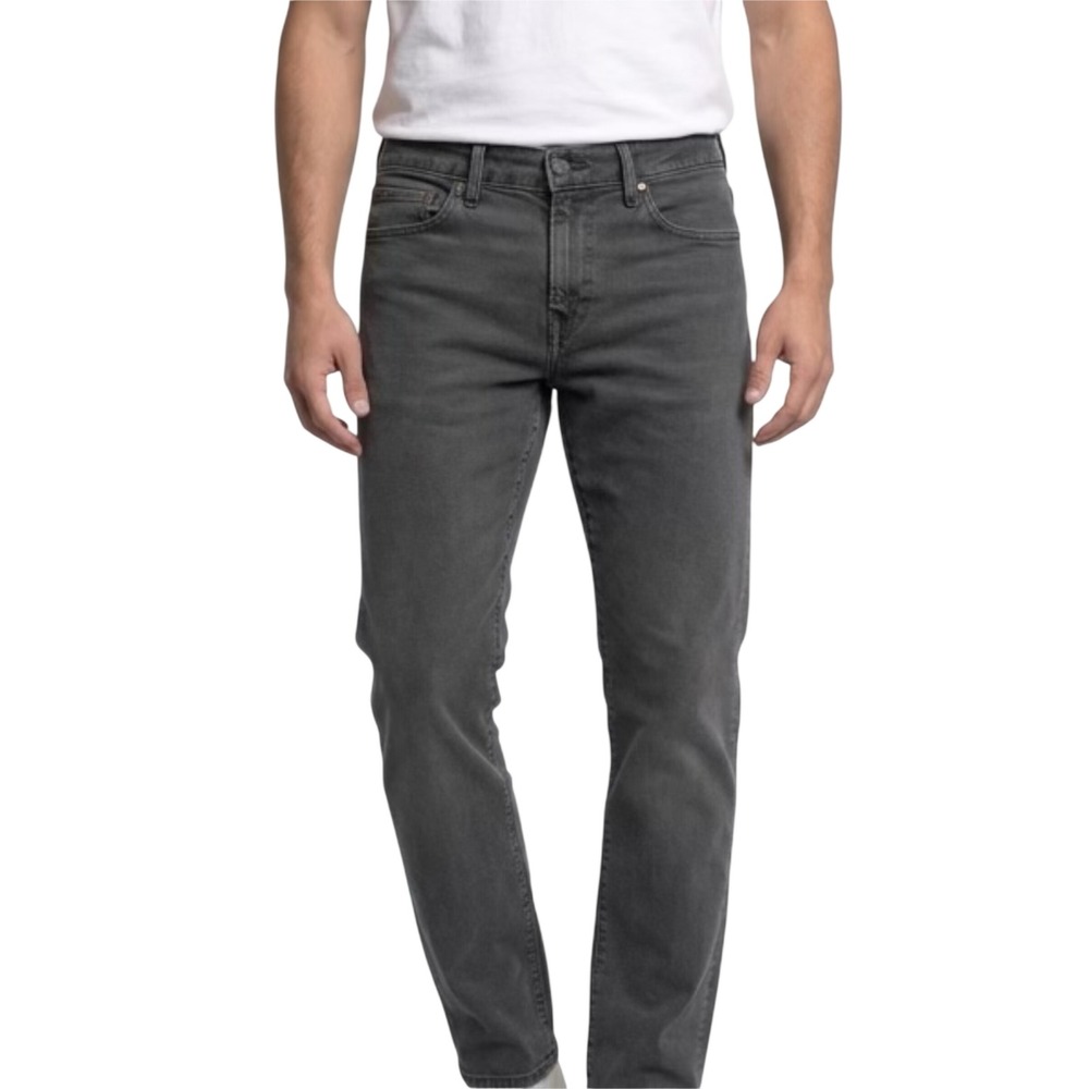 American Eagle Easyflex Mens 30x30 Grey Slim Straight‎ Stretch Jeans Real Good